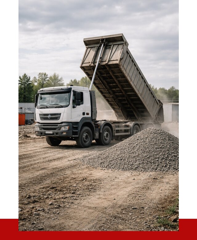 Доставка самосвалом 40 кубов в Лангепасе от 9090 р. | ПРОНЕРУДЛнг