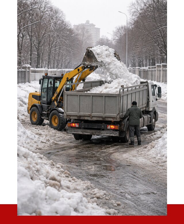 Вывоз снега с погрузкой в Лангепасе от 3535 р. ПРОНЕРУДЛнг