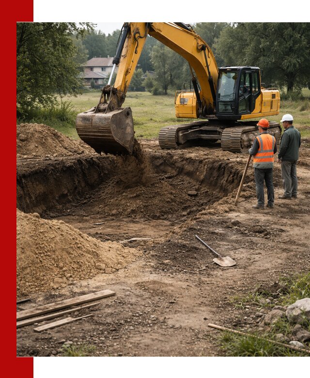 Рытье котлована под фундамент в Лангепасе (быстро и недорого)