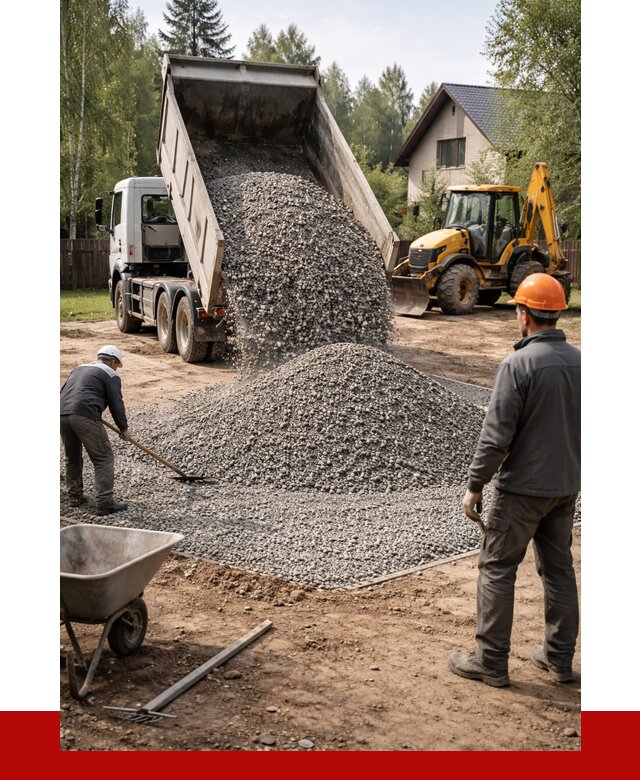 Отсыпка участка щебнем в Лангепасе от 6565 р. ПРОНЕРУДЛнг