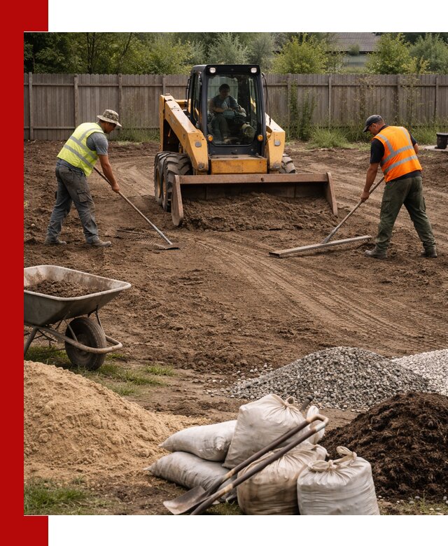 Выравнивание участка под строительство и благоустройство в Лангепасе